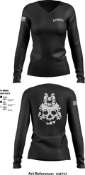 4-6 IN Recon 16488022 Women's Long Sleeve V-neck Shirt - 1