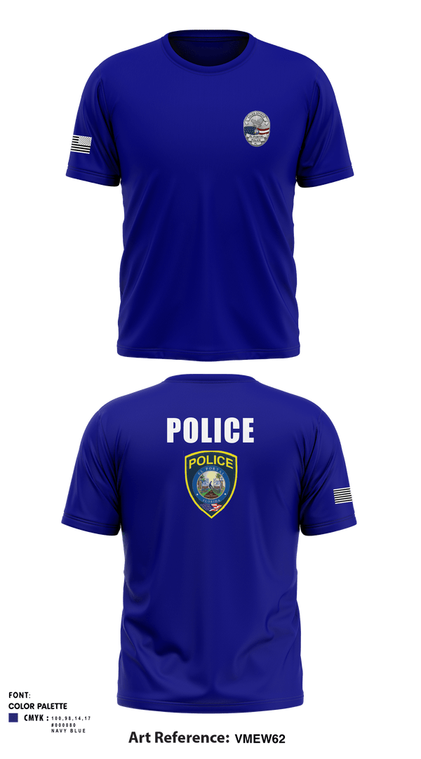 Short Sleeve Performance Shirt, , Police, Teamtime, Team time, sublimation, custom sports apparel, team uniforms, spirit wear, spiritwear, sports uniforms, custom shirts, team store, custom team store, fundraiser sports, apparel fundraiser