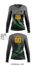 CMS Volleyball 44480738 Women's Long Sleeve V-neck Shirt - 3