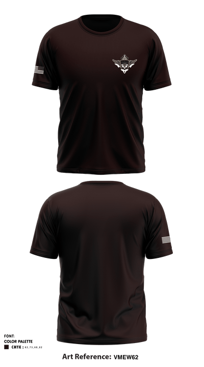 E 4-4 Attack Battalion 76590899 Short Sleeve Performance Shirt - 1