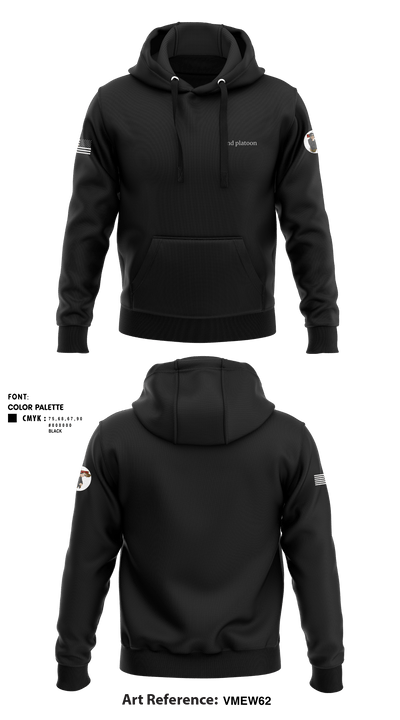 2nd platoon 93928101 Hoodie - 1