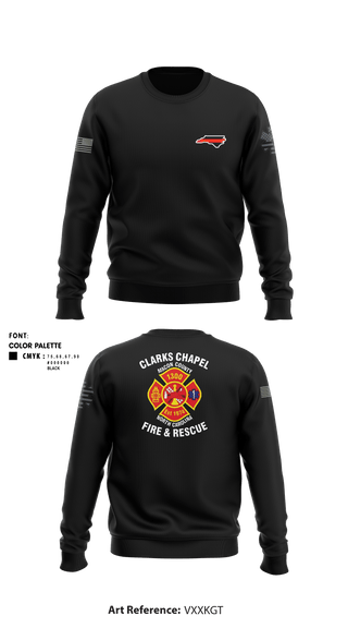 Crew Neck Sweatshirt, Clarks Chapel Fire & Rescue, Fire Department, Teamtime, Team time, sublimation, custom sports apparel, team uniforms, spirit wear, spiritwear, sports uniforms, custom shirts, team store, custom team store, fundraiser sports, apparel fundraiser