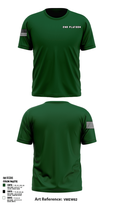 2nd platoon 26991746 Short Sleeve Performance Shirt - 1