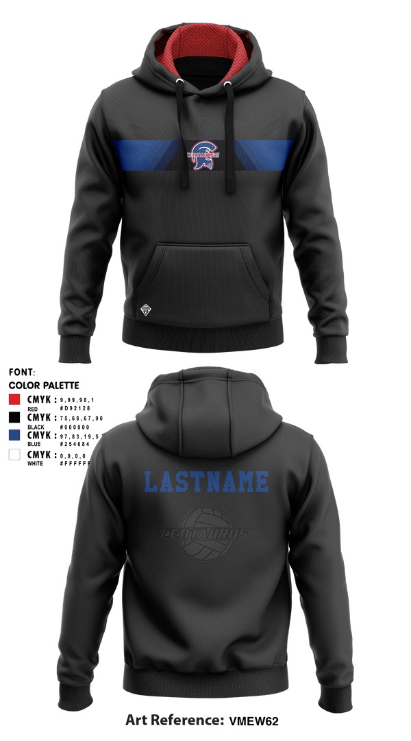 Hoodie, Centaurus HS Warriors Boys Volleyball, Men's Volleyball, Teamtime, Team time, sublimation, custom sports apparel, team uniforms, spirit wear, spiritwear, sports uniforms, custom shirts, team store, custom team store, fundraiser sports, apparel fundraiser