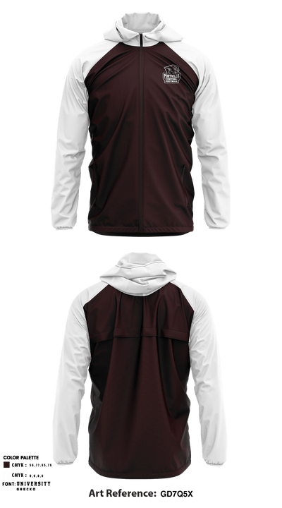 Portville Central High School Football 13304766 Windbreaker - 1