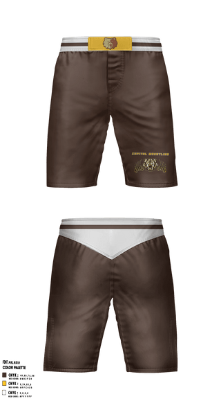 Fight Shorts, Capital High School Wrestling, Wrestling, Teamtime, Team time, sublimation, custom sports apparel, team uniforms, spirit wear, spiritwear, sports uniforms, custom shirts, team store, custom team store, fundraiser sports, apparel fundraiser