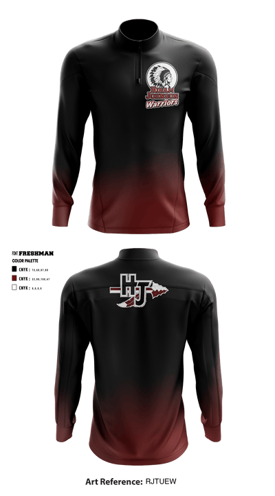 Hiram Johnson High School 41887456 Quarter Zip Jacket - 1