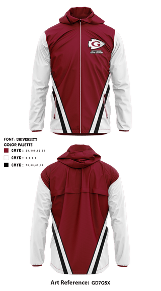 Windbreaker, Gettysburg Area HS Cross Country, Cross Country, Teamtime, Team time, sublimation, custom sports apparel, team uniforms, spirit wear, spiritwear, sports uniforms, custom shirts, team store, custom team store, fundraiser sports, apparel fundraiser