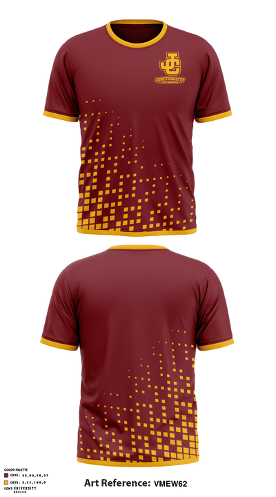 Junction City High School Swimming 5445673 Short Sleeve Performance Shirt - 1