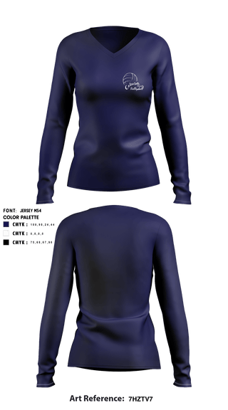 Women's Long Sleeve Vneck Shirt, Colusa High School Volleyball, Women's Volleyball, Teamtime, Team time, sublimation, custom sports apparel, team uniforms, spirit wear, spiritwear, sports uniforms, custom shirts, team store, custom team store, fundraiser sports, apparel fundraiser
