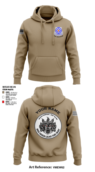 Bravo, 305th MI BN 32687381 Hoodie - 3