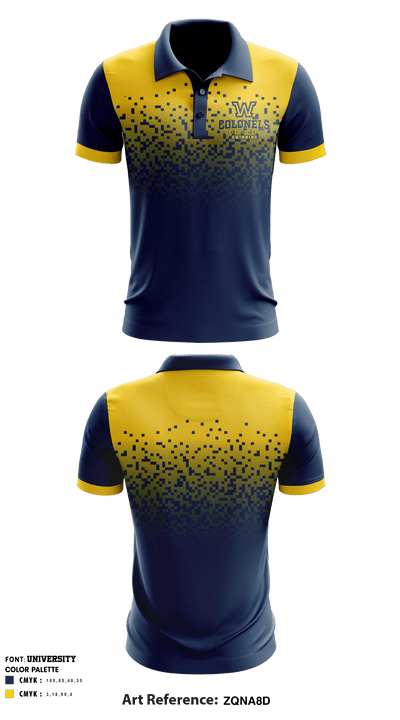 Wilkes University Swimming 33902345 Short Sleeve Performance Polo - 1