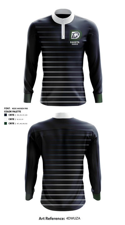 Dakota High School Dance 87256023 Quarter Zip Jacket - 1