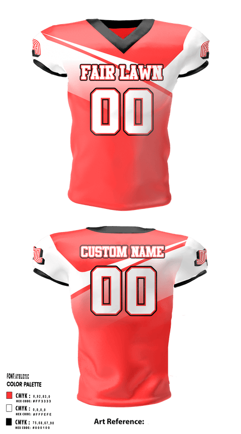 Football Jersey, Fair Lawn High School Football, Football, Teamtime, Team time, sublimation, custom sports apparel, team uniforms, spirit wear, spiritwear, sports uniforms, custom shirts, team store, custom team store, fundraiser sports, apparel fundraiser