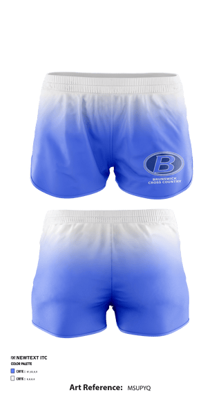 Women's Shorts, Brunswick High School Cross Country, Cross Country, Teamtime, Team time, sublimation, custom sports apparel, team uniforms, spirit wear, spiritwear, sports uniforms, custom shirts, team store, custom team store, fundraiser sports, apparel fundraiser