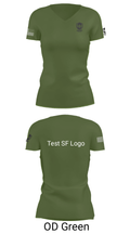 Test SF Logo 27063668 Women's Short Sleeve V-neck Shirt - 5