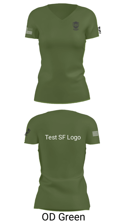 Test SF Logo 27063668 Women's Short Sleeve V-neck Shirt - 5