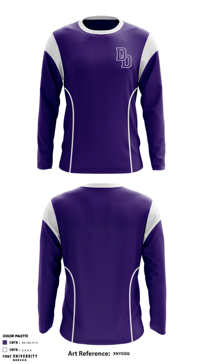 Dawson High School Basketball 82983992 Long Sleeve Performance Shirt - 1
