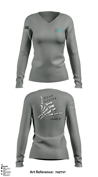 Women's Long Sleeve Vneck Shirt, C41325 Co, Police, Teamtime, Team time, sublimation, custom sports apparel, team uniforms, spirit wear, spiritwear, sports uniforms, custom shirts, team store, custom team store, fundraiser sports, apparel fundraiser