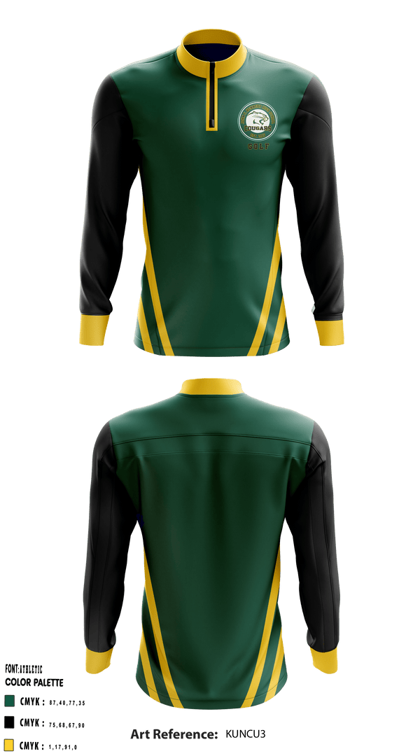 Quarter Zip Jacket, John F Kennedy High School Golf, Golf, Teamtime, Team time, sublimation, custom sports apparel, team uniforms, spirit wear, spiritwear, sports uniforms, custom shirts, team store, custom team store, fundraiser sports, apparel fundraiser