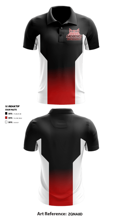 Morenci High School Swimming 29160651 Short Sleeve Performance Polo - 2