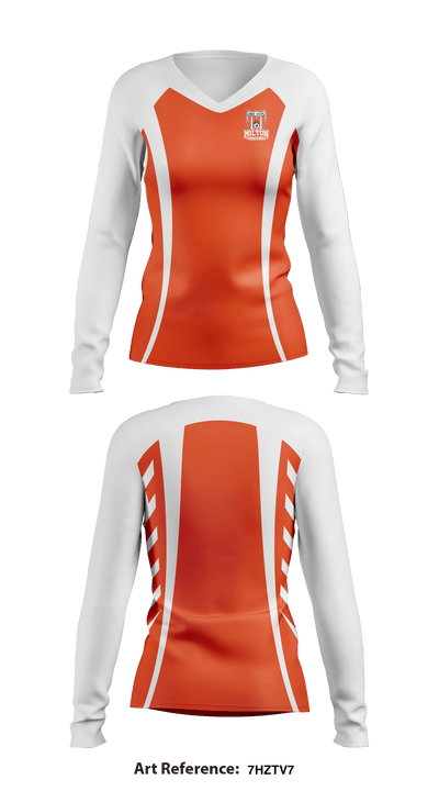 Milton Soccer 35889750 Women's Long Sleeve V-neck Shirt - 1