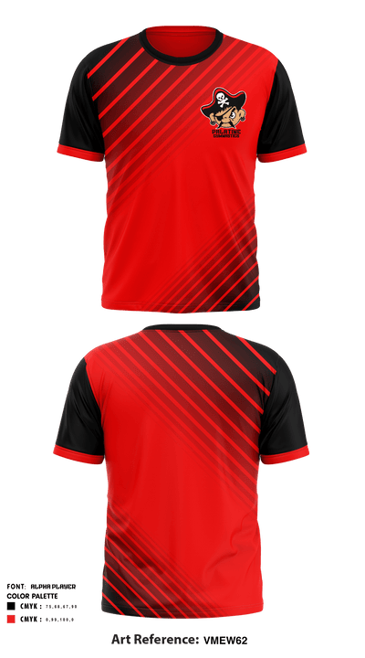 Palatine High School Gymnastics 67356339 Short Sleeve Performance Shirt - 1