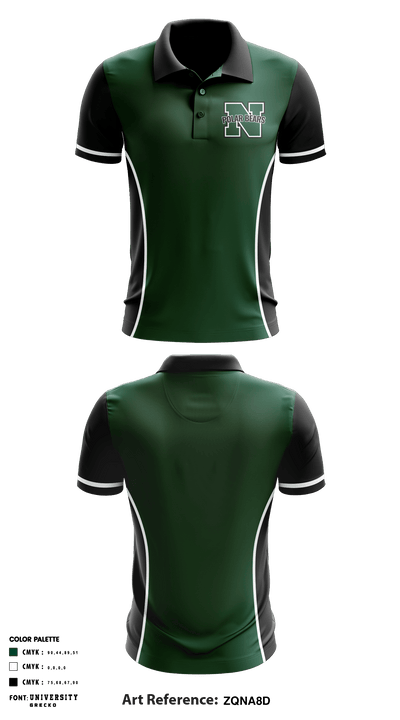 North High School Women's Volleyball 81034390 Short Sleeve Performance Polo - 1