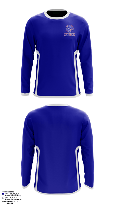The Cage Downtown Basketball League 2863239 Long Sleeve Performance Shirt - 1