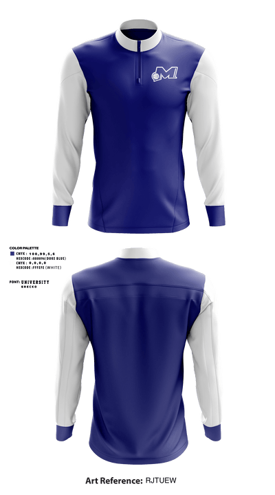 Manor Basketball League 15228517 Quarter Zip Jacket - 1