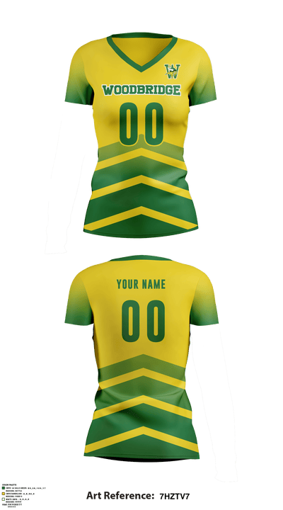 Woodbridge High School Volleyball 47184148 Short Sleeve Performance Shirt - 4
