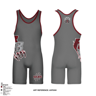Wrestling Singlet, BRUINS, Wrestling, Teamtime, Team time, sublimation, custom sports apparel, team uniforms, spirit wear, spiritwear, sports uniforms, custom shirts, team store, custom team store, fundraiser sports, apparel fundraiser