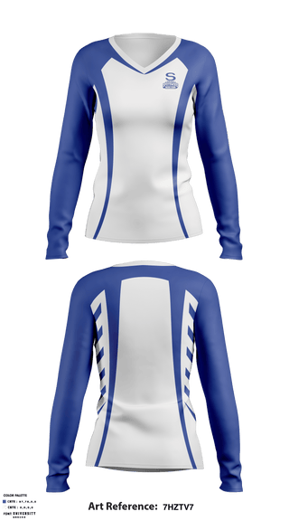 Women's Long Sleeve Vneck Shirt, Spotswood High School Soccer, Men's Soccer, Teamtime, Team time, sublimation, custom sports apparel, team uniforms, spirit wear, spiritwear, sports uniforms, custom shirts, team store, custom team store, fundraiser sports, apparel fundraiser