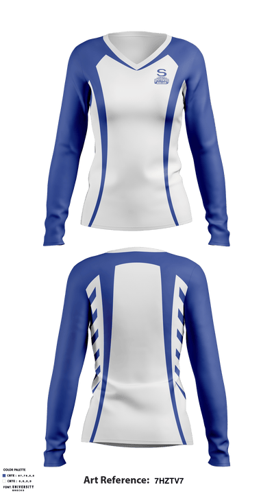 Spotswood High School Soccer 78240449 Women's Long Sleeve V-neck Shirt - 1
