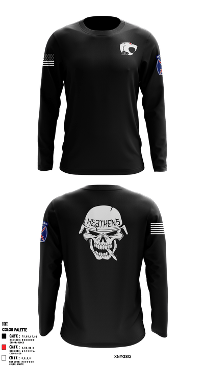 Heathens 69167047 Long Sleeve Performance Shirt - 2