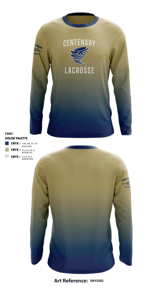 Long Sleeve Performance Shirt, Centenary Cyclones, Men's Lacrosse, Teamtime, Team time, sublimation, custom sports apparel, team uniforms, spirit wear, spiritwear, sports uniforms, custom shirts, team store, custom team store, fundraiser sports, apparel fundraiser