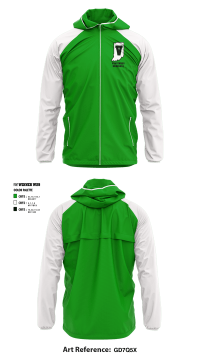 Vincennes All Stars 62401744 Windbreaker - 1