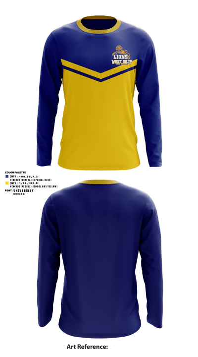 West Islip High School Track 41983012 Long Sleeve Performance Shirt - 1