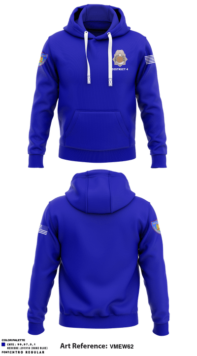 Denver Police District 4 6722574 Hoodie - 1