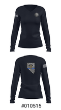 US Federal Air Marshals 31375832 Women's Long Sleeve V-neck Shirt - 37