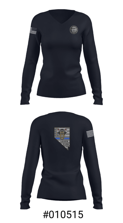 US Federal Air Marshals 31375832 Women's Long Sleeve V-neck Shirt - 37