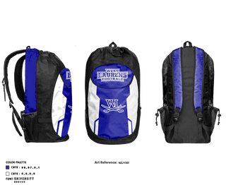 Gear Bag, West Laurens Middle School Football, Football, Teamtime, Team time, sublimation, custom sports apparel, team uniforms, spirit wear, spiritwear, sports uniforms, custom shirts, team store, custom team store, fundraiser sports, apparel fundraiser