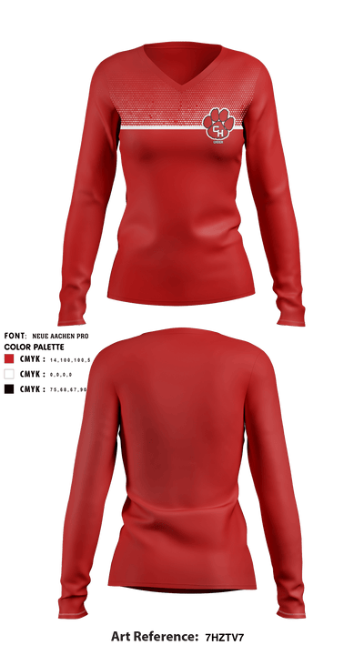 Colleyville Heritage High School Cheer 64869886 Long Sleeve Performance Shirt - 3