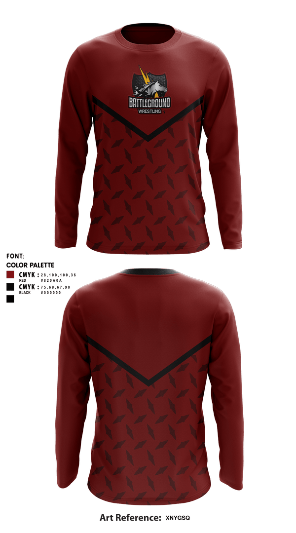 Long Sleeve Performance Shirt, BATTLEGROUND WRESTLING, Wrestling, Teamtime, Team time, sublimation, custom sports apparel, team uniforms, spirit wear, spiritwear, sports uniforms, custom shirts, team store, custom team store, fundraiser sports, apparel fundraiser