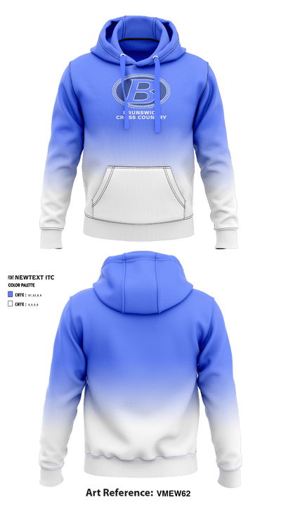 Brunswick High School Cross Country 30557077 Hoodie - 1