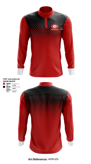 Quarter Zip Jacket, GHS Swimming, Swimming, Teamtime, Team time, sublimation, custom sports apparel, team uniforms, spirit wear, spiritwear, sports uniforms, custom shirts, team store, custom team store, fundraiser sports, apparel fundraiser