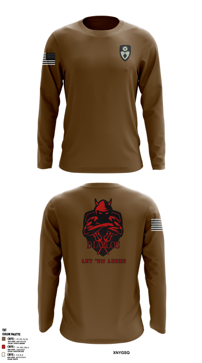 3rd PLT Diablos 55800262 Long Sleeve Performance Shirt - 6