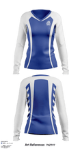 Peachtree Ridge High School Soccer 43225332 Women's Long Sleeve V-neck Shirt - 1