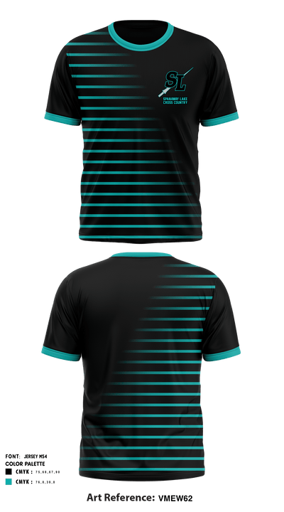 Spanaway Lake High School Cross Country 80277463 Short Sleeve Performance Shirt - 1