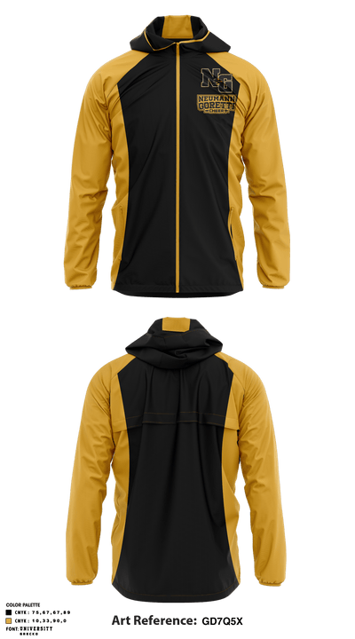 Neumann-Goretti High School Cheer 31013050 Windbreaker - 1